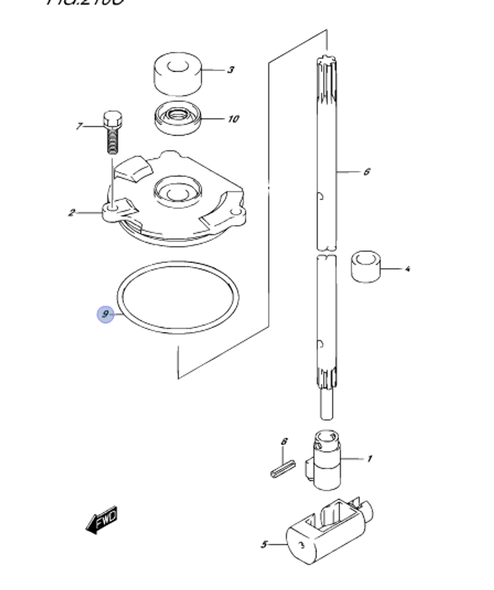 Кольцо уплотнительное 09280-69001-000