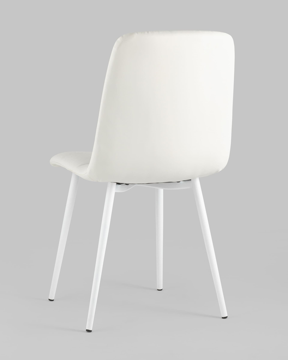 Стул Oliver экокожа белый белые ножки 2 шт