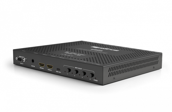 Wyrestorm SW-740-TX - презентационный коммутатор с 4 входами 4K/60 HDBaseT,
с DSC, масштабированием и хост-портом USB (4K: 100 м)