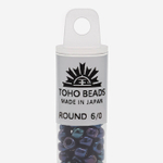 Японский бисер TOHO Round 6/0 (№82), металлизированный, непрозрачный глянцевый