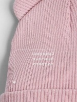 Шапка для девочки с ушками осенняя