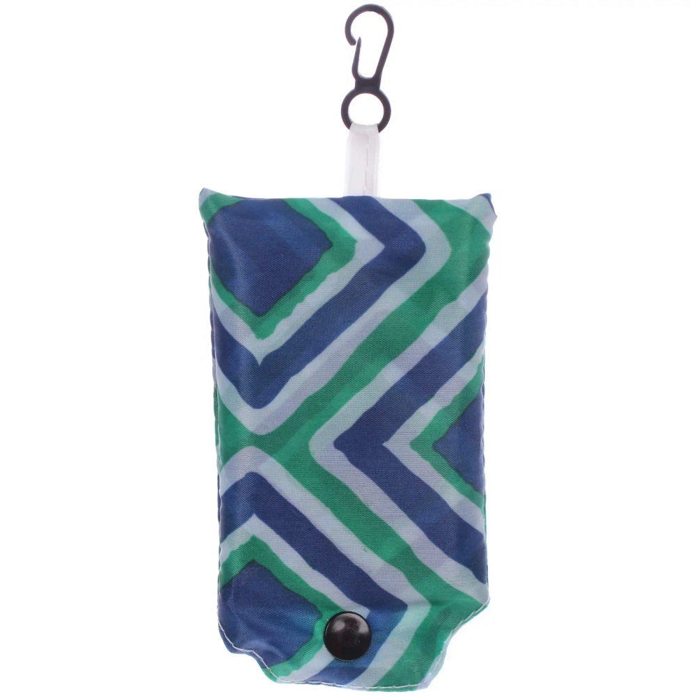 Сумка - шоппер с карабином «ИДЕЯДОМА», принт ромбы, 60*38см/нагрузка до 10кг (инд. пакет истикер)