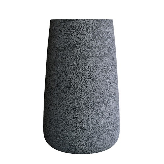 Кашпо Concretika Cone D36 H75 Erosia Gray