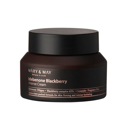 Крем с идебеноном и экстрактом ежевики - MARY & MAY Idebenone Blackberry Intense Cream, 70 мл