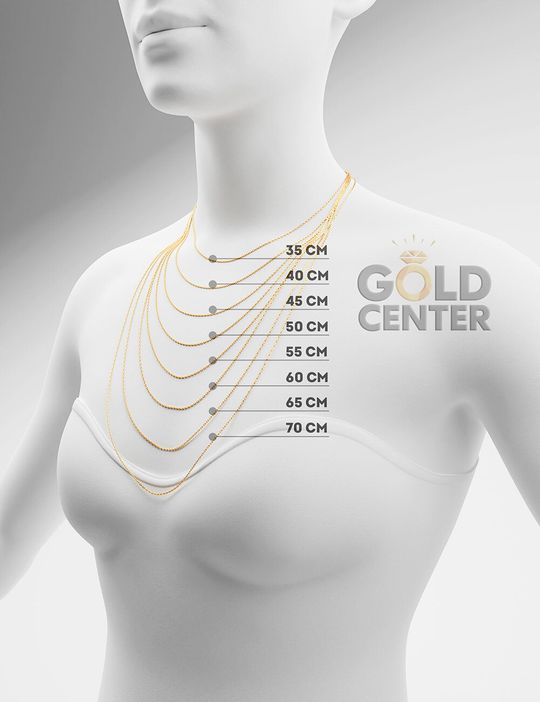 Цепь плетения "Гурмета" без вставок из белого золота 585 пробы (арт. НЦ 18-023-3 0.20)