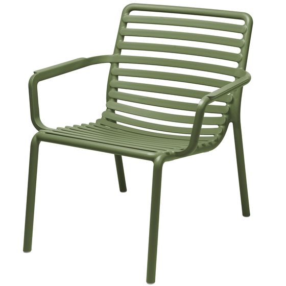 Уличное зеленое пластиковое кресло Doga Relax | Nardi | Италия