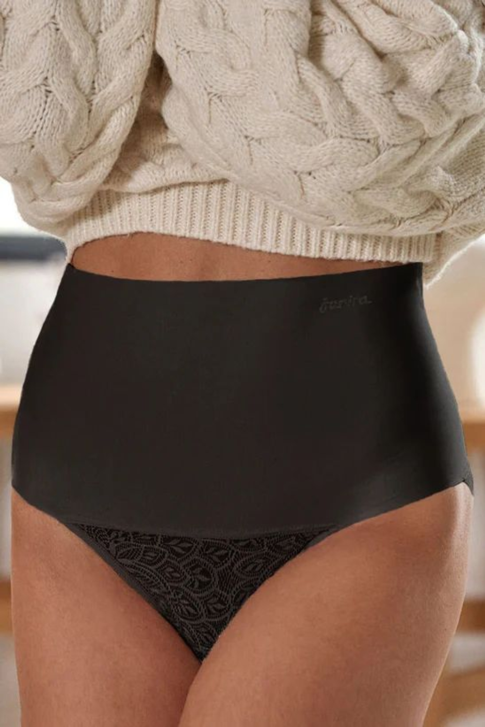 Высокие утягивающие трусики Finesse (Размер: S) (Цвет: телесный)