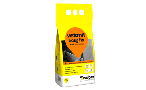 Ветонит Вебер изи фикс клей цементный (5кг)