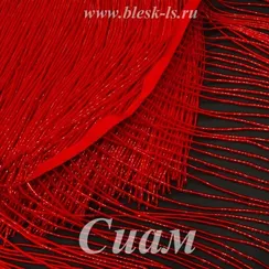 Бахрома из стекляруса 20 см, Сиам, опт от 5 м