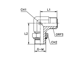 Штуцер FH90 D16 ORFS 1 - BSP 1/2