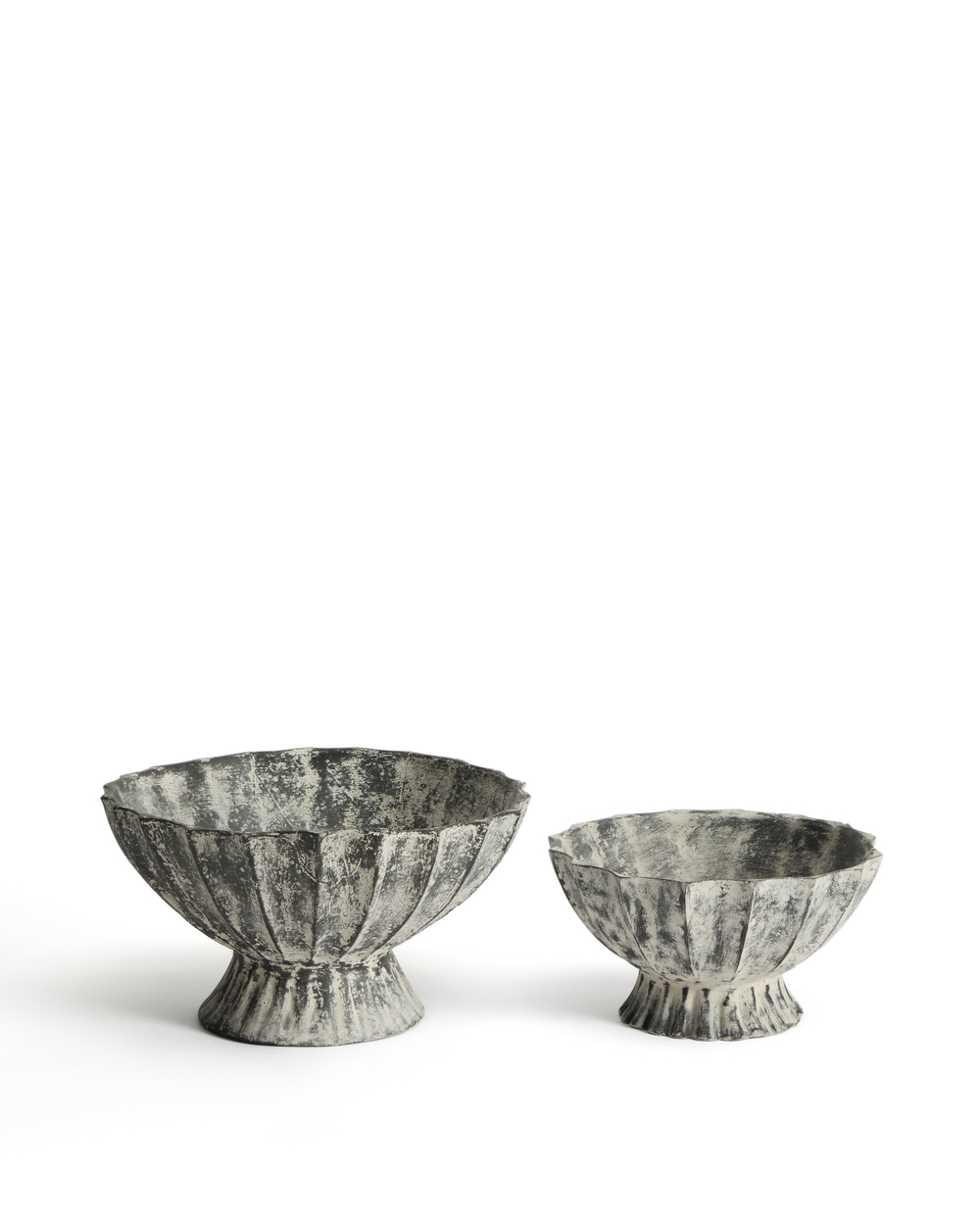 Ваза Valura из папье-маше серая Ø 26 см