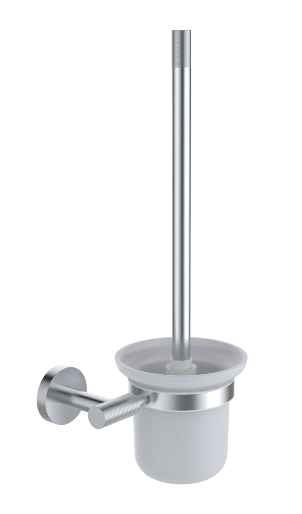 5513 Ершик настенный, стеклянный (ХРОМ) ViEiR  (12/1шт)