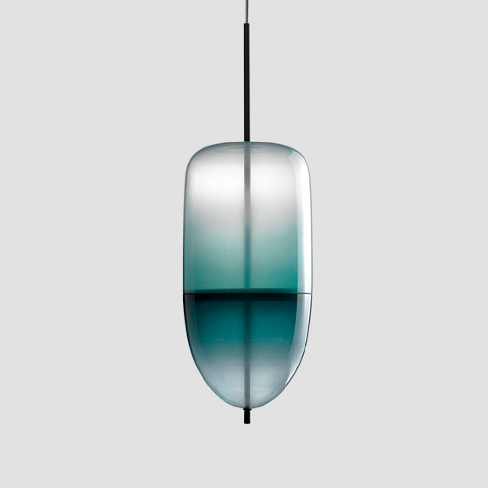 Pendant design lamp  Flow[T] S5 by Nao Tamura (Wonderglass) (Blue)