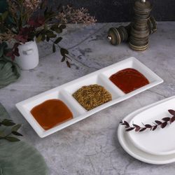 Менажница 30,8*11 см h2,5 см 3 отделения белая фарфор NEW P.L. Proff Cuisine [6]