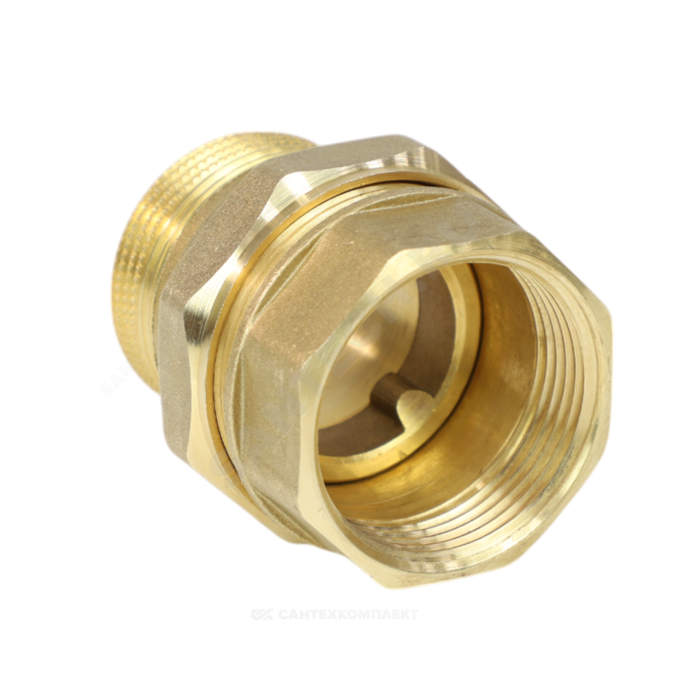 Соединитель латунь американка Ду 20 (3/4") прямой ВР/НР LD LD.65.520.20