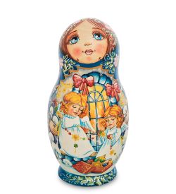 Народные промыслы МР-16/ 9-B Матрешка 5м «Мария с ангелами»