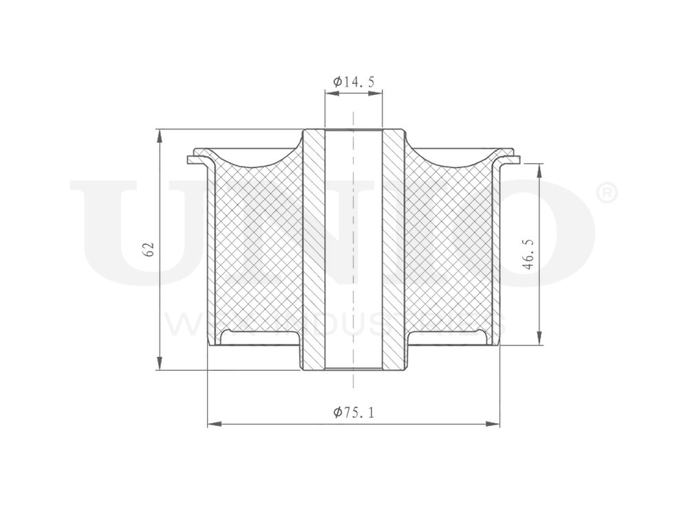 Сайлентблок задней балки UNIO RMP-20261