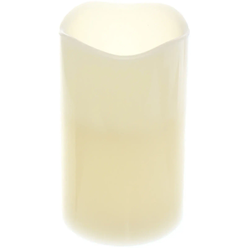 Сувенир с подсветкой «Свеча восковая - Звездная» 7,5*12,5 см - облита воском (работает от батареек 3 ААА)