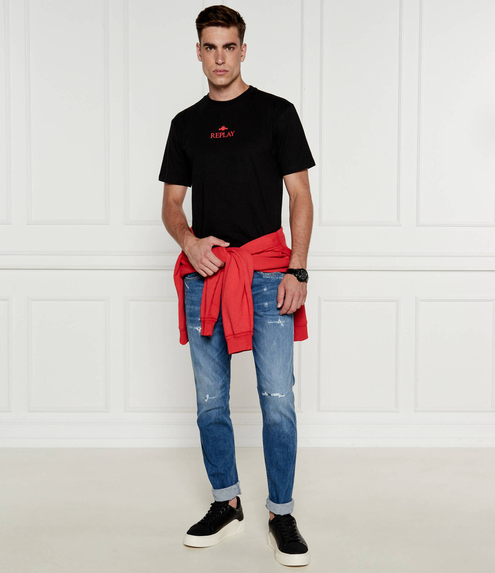 Кожаные кроссовки Armani Exchange - черный(XUX236 XV906)