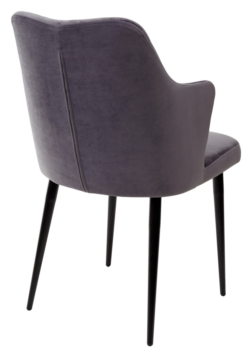 Стул М-City DISAUR Герман (Herman) Серый 27, Велюр, Черный каркас