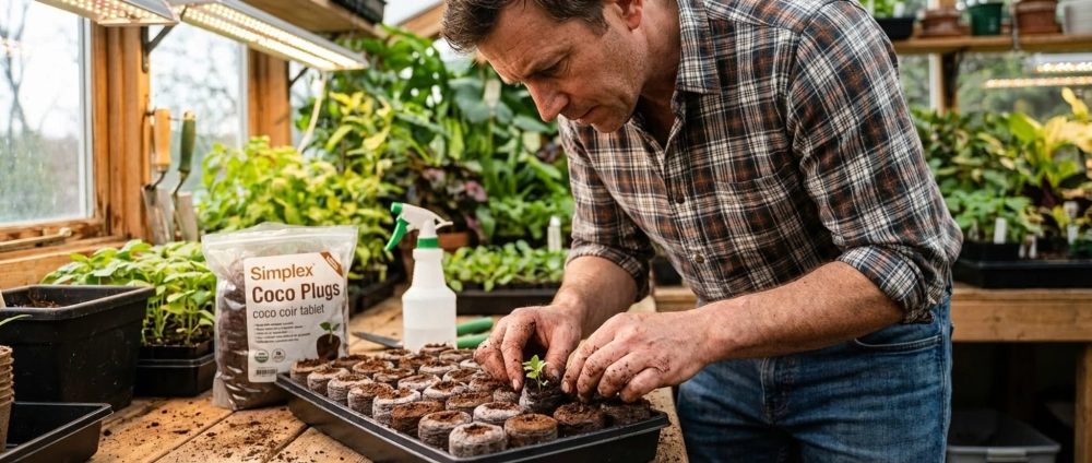 Укоренение черенков в кокосовом субстрате