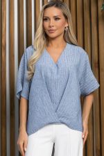 Блуза Свобода мысли (голубая) Б15398-7М LT Collection