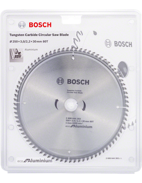 Пильный диск 250х30 мм 80T ECO ALU/MULTI BOSCH 2608644393