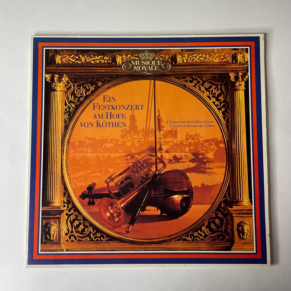 Винтажная виниловая пластинка LP Johann Sebastian Bach И. С. Бах, Ein Festkonzert Am Hofe Von Kothen Праздничный Концерт (Германия 1964)