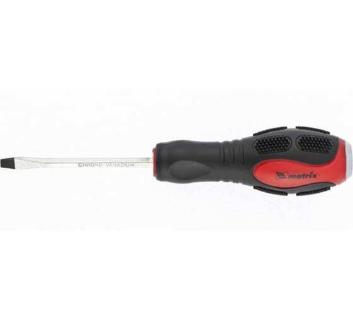ОТВЕРТКА УДАРНАЯ MATRIX SL5Х75ММ ДВУХКОМП/РУКОЯТКА 19114
