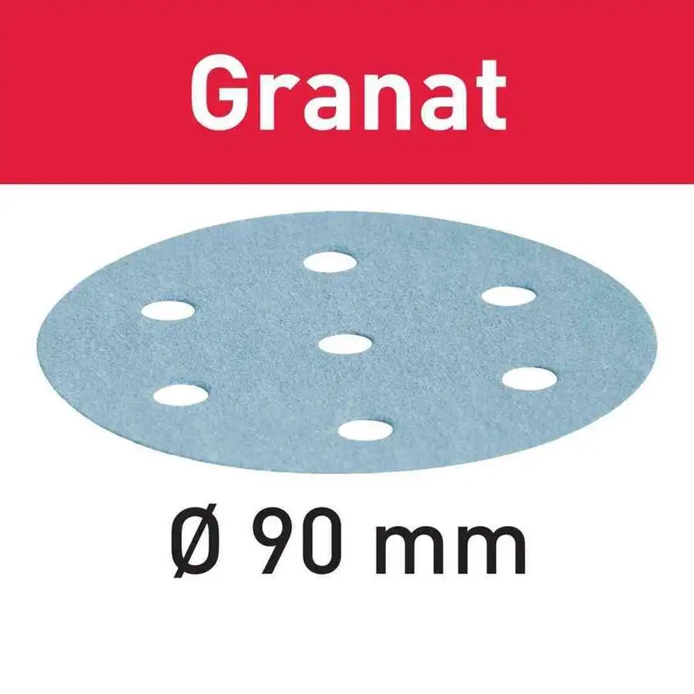 Шлифовальные круги STF D90/6 P320 GR/100 Granat FESTOOL 497372