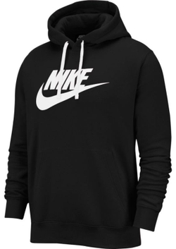 Мужская кофта теннисная Nike Sportswear Club Hoodie M - black/black/white