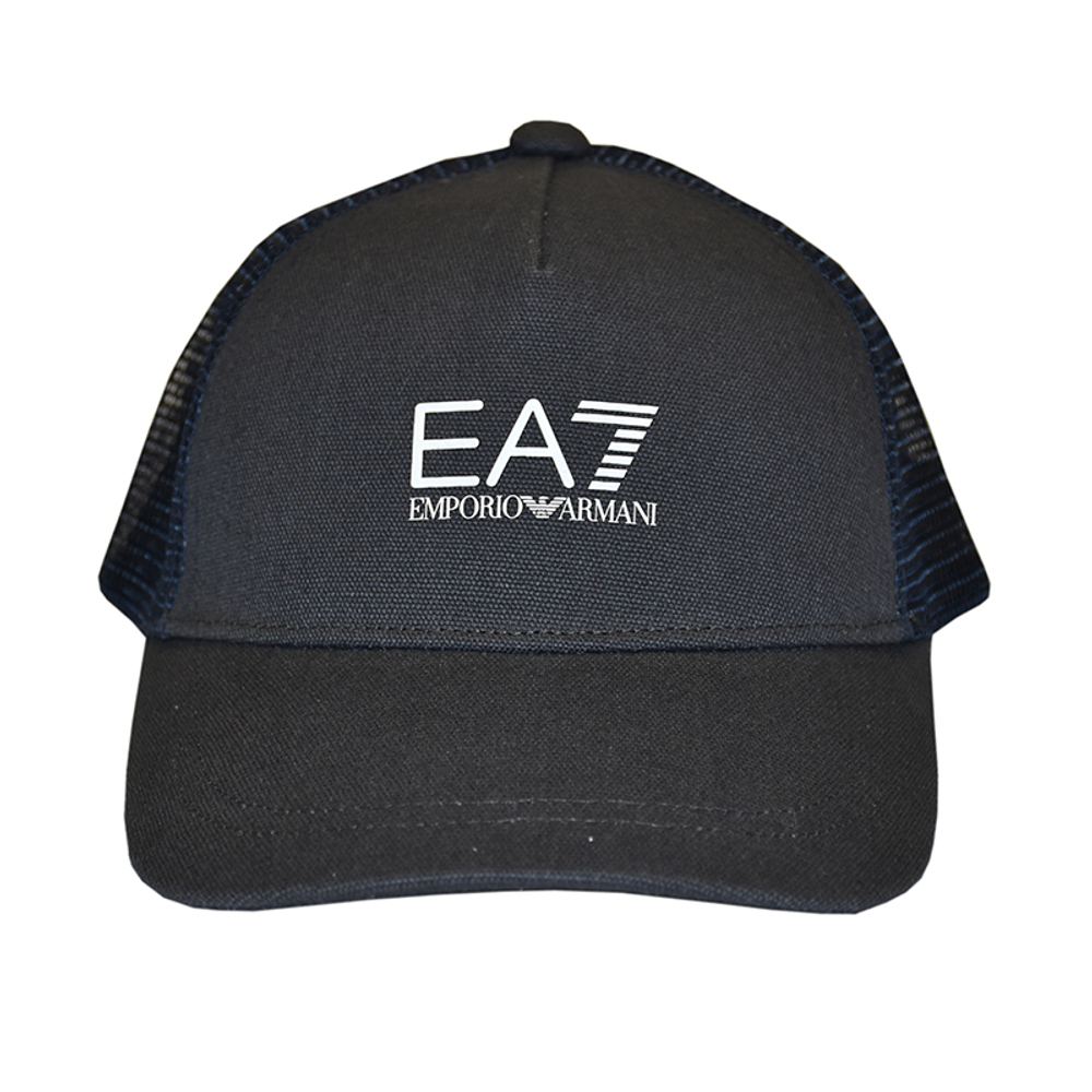 Теннисная кепка EA7 Man Woven Baseball Hat - ebony/white
