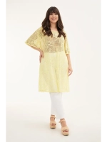 Платье туника пляжная накидка желтая