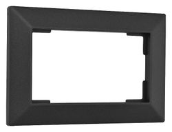 Рамка для двойной розетки Arte Milano am-503.03 503.03-double.black