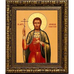 Леонид Египетский Святой мученик. Икона на холсте.