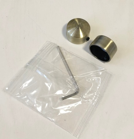 Наконечники "Заглушка" d19 мм, цвет антик