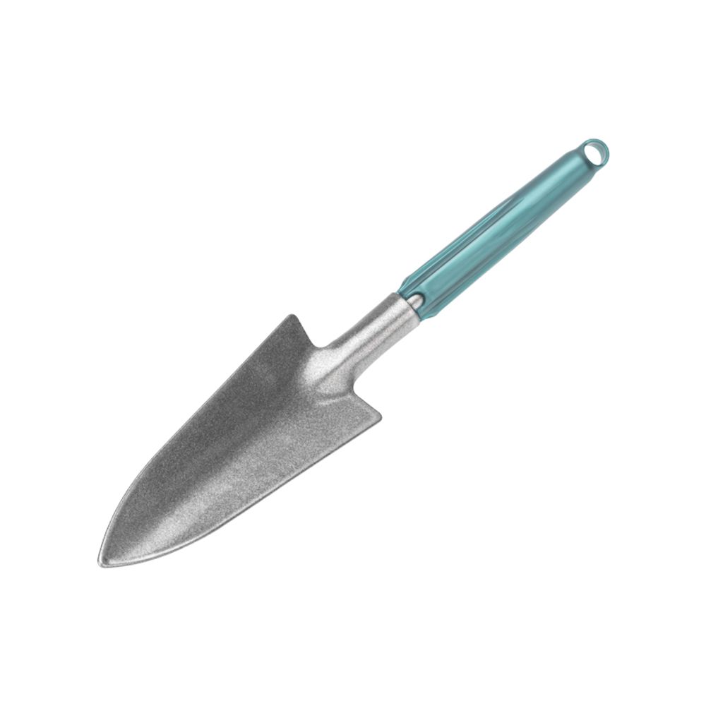 Совок садовый узкий с цельнометаллической ручкой покрытой пластиком ЧЕТЫРЕ СЕЗОНА