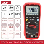 UT61E+ UNI-T Цифровой профессиональный True RMS мультиметр с автоматическими диапазонами измерения сопротивления, напряжения, тока, ёмкости конденсаторов, звуковой прозвонки, NCV, частоты