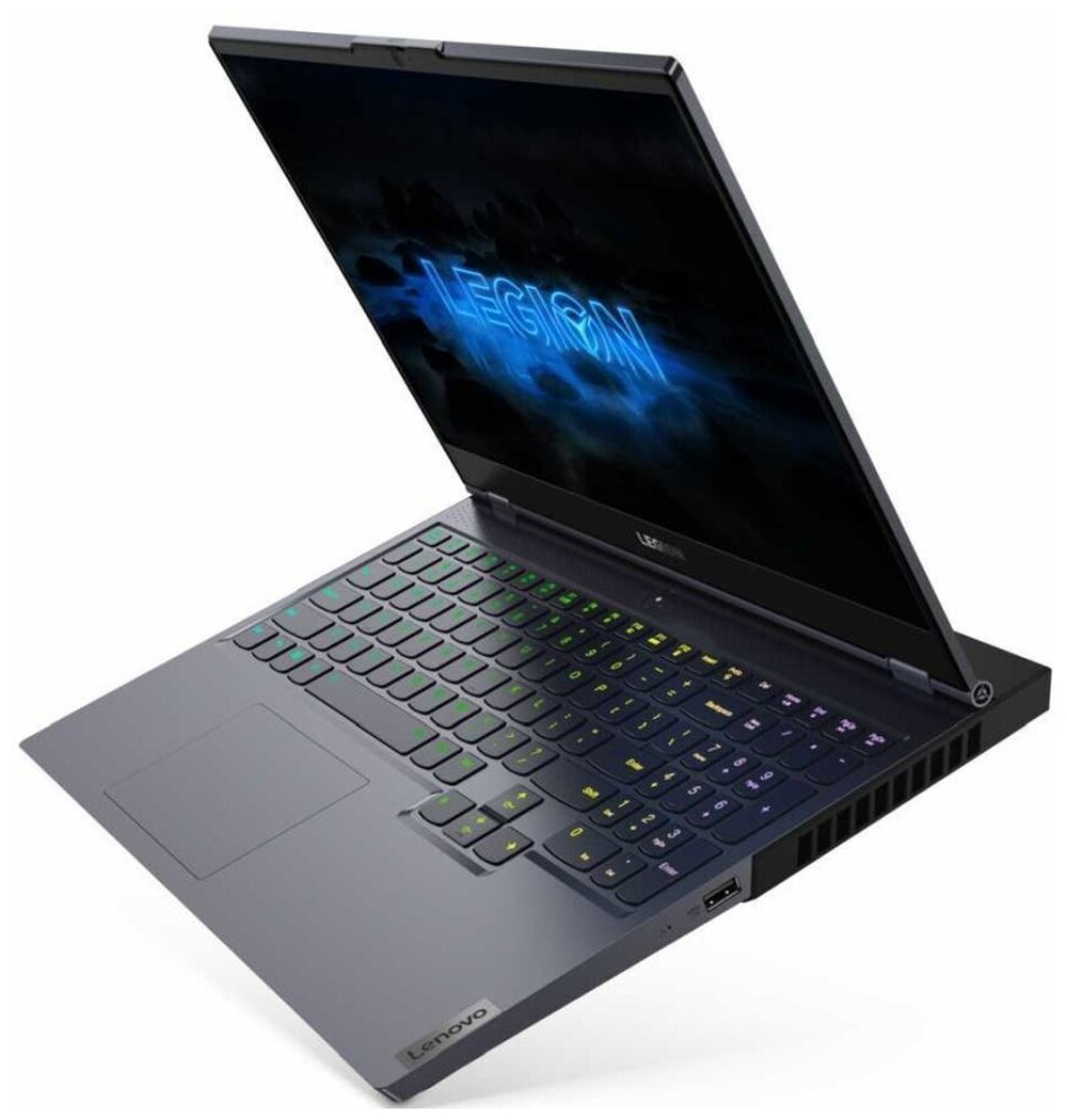 Ноутбук Lenovo Legion 7 16ACHg6 (82N6001LRK) 16"/AMD Ryzen 9 5900HX/RAM 32GB/SSD 1TB/NVIDIA RTX 3080 16GB/2560*1600/IPS/DOS/Подсветка кл-ры: RGB/черный. Состояние: B1