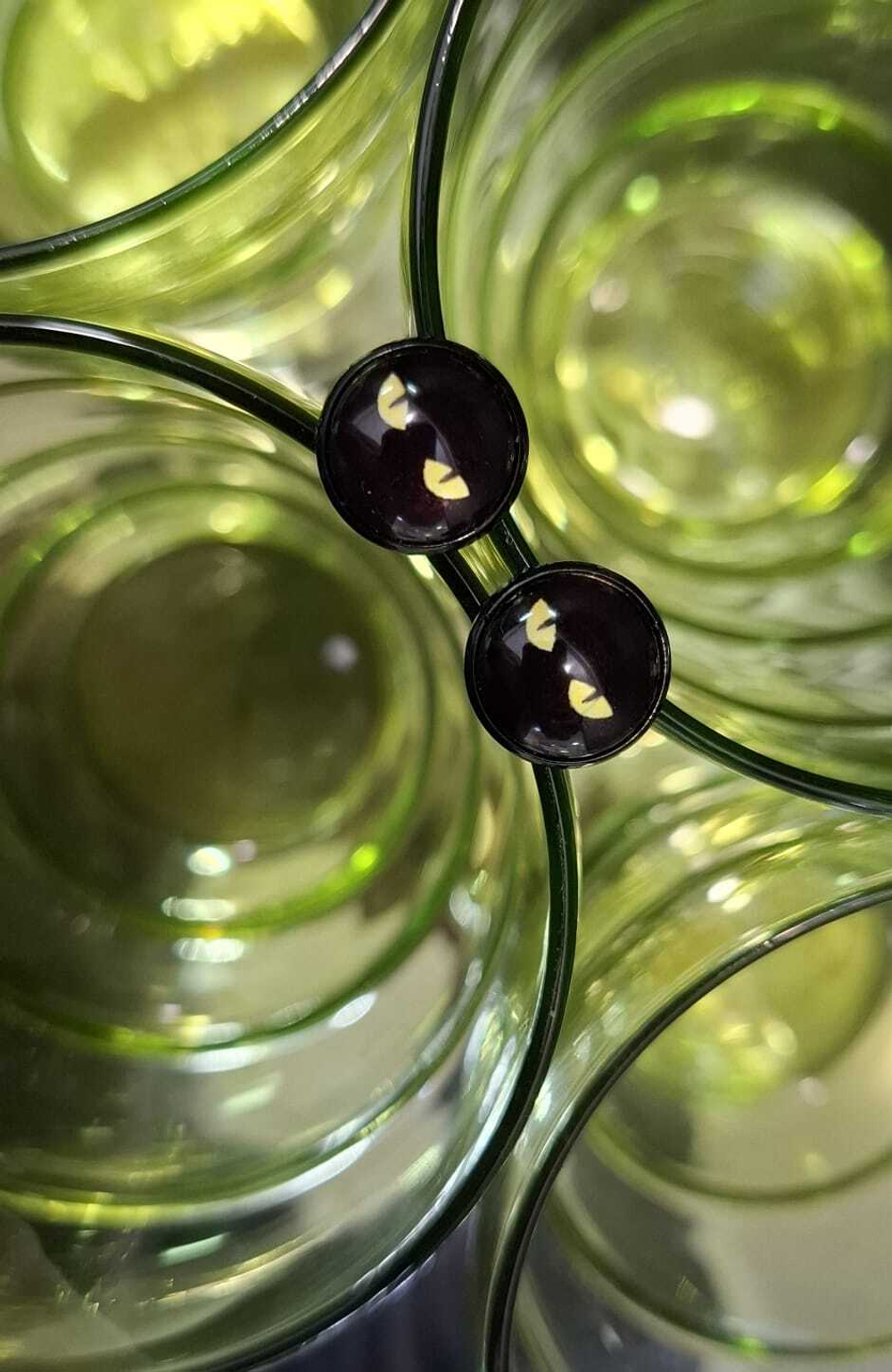 Серьги с кабошонами. Ручной работы.