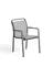 Уличный стул Luri из графитового алюминия и серого текстиля