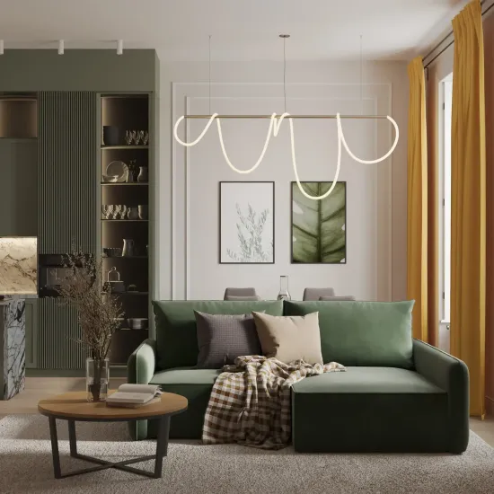 ПОРТЛЕНД Диван угловой бежевый