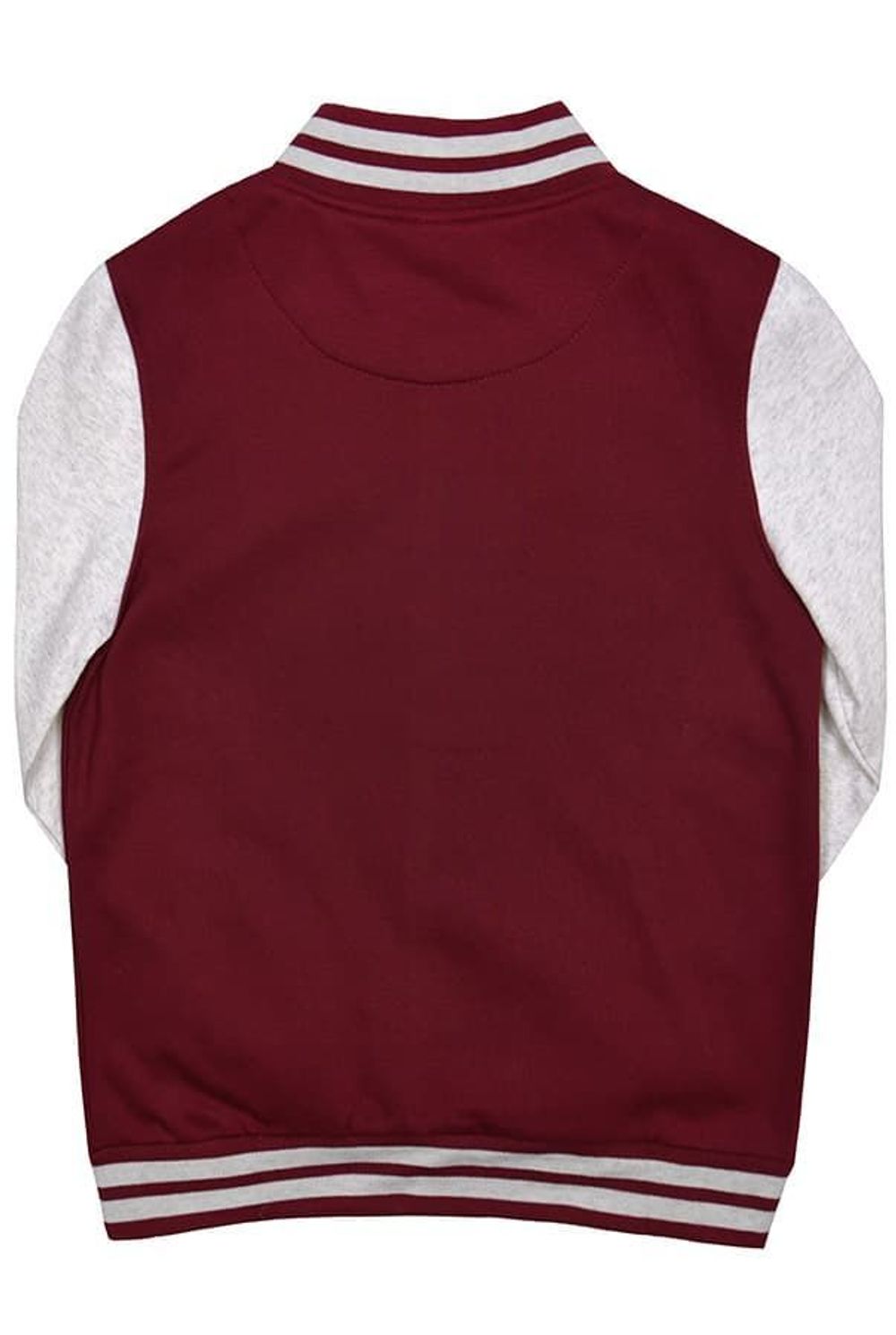 Бомбер бордовый с серым фото спина Бомбер бордовый с серым фото спина