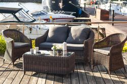 "Кон Панна С" лаунж зона из искусственного ротанга, цвет коричневый