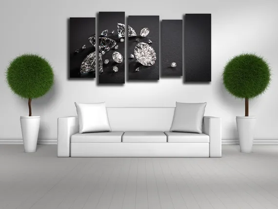 Модульная картина "Настоящий бриллиант"