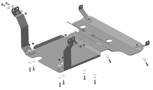 Защита стальная 6 мм Д Mercedes-Benz Actros MP4 MOTODOR.21228