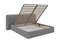 Кровать двуспальная Hub Soft 180 см (светло-серый, твид)