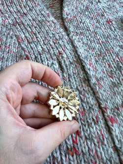 Пуговицы со стразами 38 мм