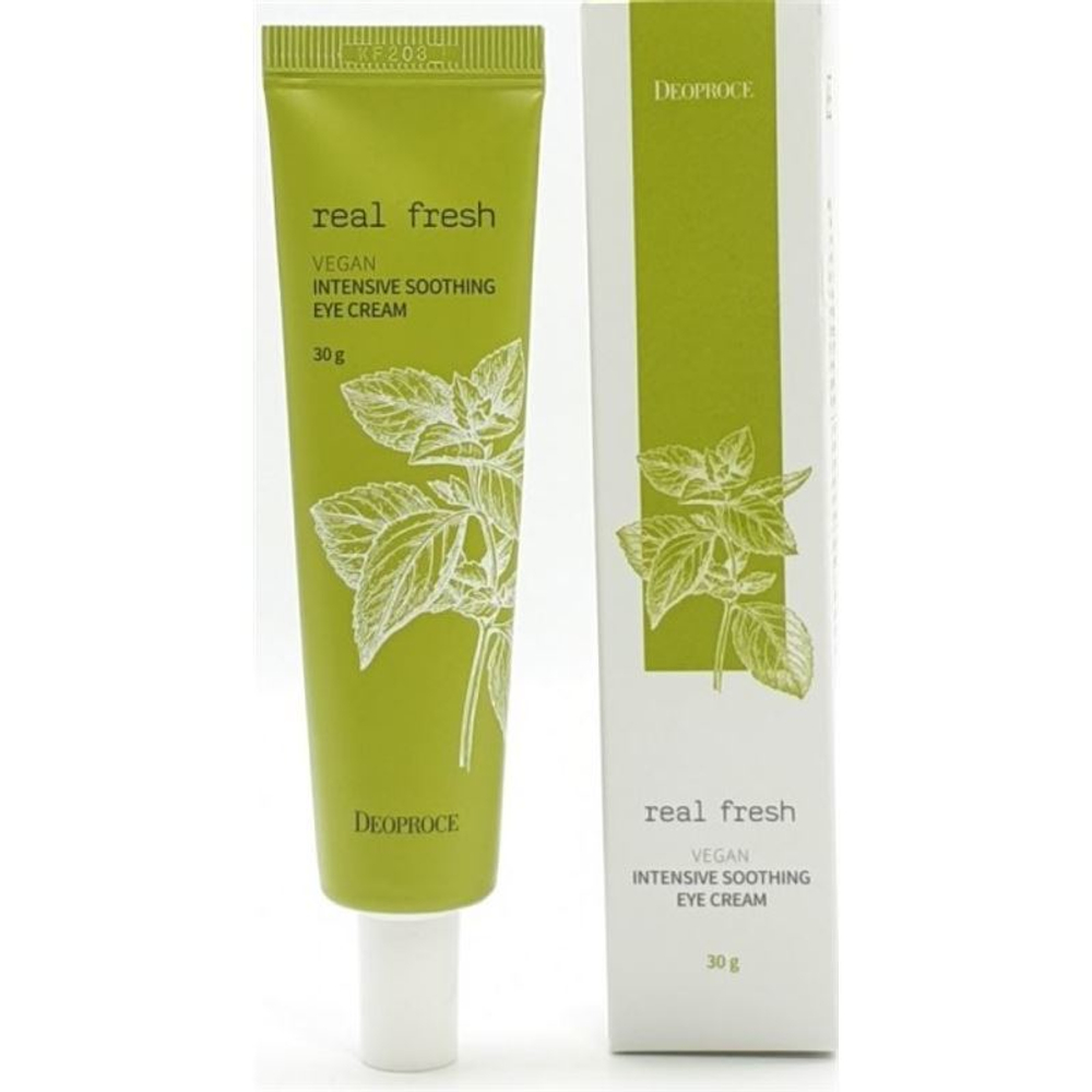Deoproce Real Fresh Vegan Intensive Soothing Eye Cream интенсивный успокаивающий крем для глаз