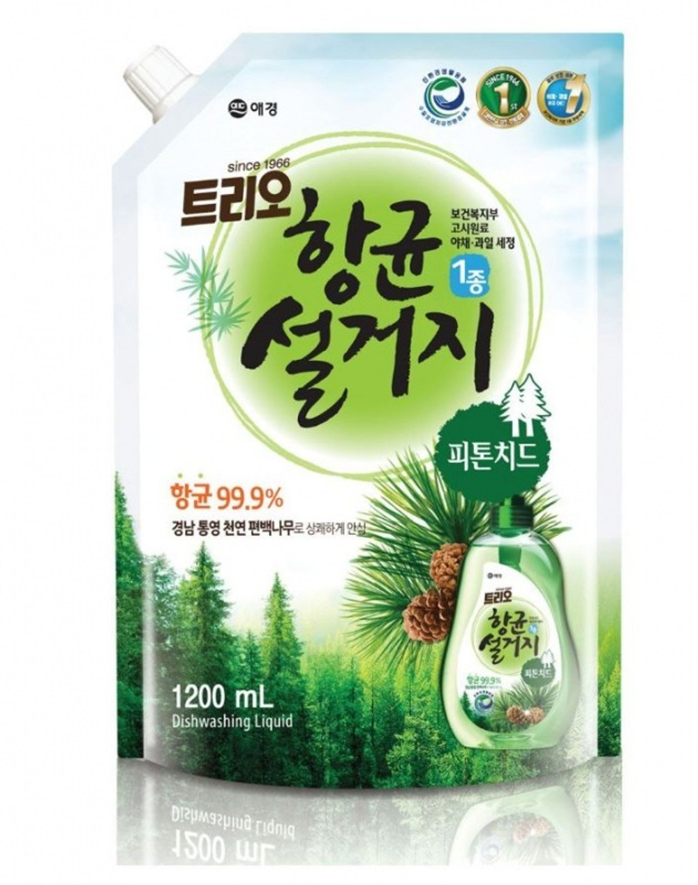 KeraSys Средство для мытья посуды Фитонциды 1200 мл